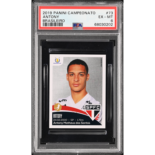 2019 Panini Campeonato Antony STICKER - PSA 6